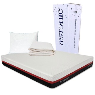 Foto 1 | Foto 1 | Colchón Restonic Roll Individual + Almohada Oso + Protector De Colchón Ultra