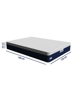 Foto 8 | Foto 8 | Colchón Matrimonial Dr Joohn en Caja Zero 25 cm 3 Capas Blanco