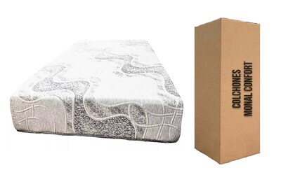 Foto 1 | Foto 1 | Colchón En Caja Monal Confort Granito Individual Memory Foam 25 Cm De Grueso