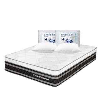 Foto 1 | Foto 1 | Colchón Restonic Ergosum Negro Queen Size + 2 Almohadas Osos