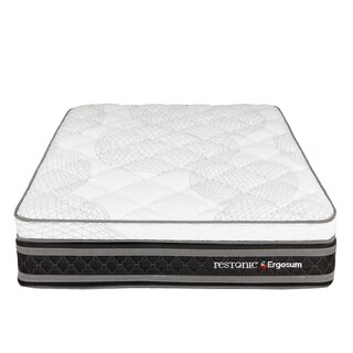 Foto 2 | Foto 2 | Colchón Restonic Ergosum Negro Matrimonial + 2 Almohadas Osos  + Sábanas Basic