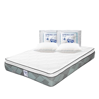 Foto 1 | Foto 1 | Colchón Spring Air Baggio Azul Matrimonial + 2 Almohadas Osos