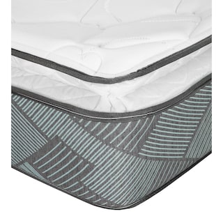 Foto 4 | Foto 4 | Colchón Spring Air Baggio Azul Matrimonial + 2 Almohadas Osos + Protector Ultra + Sábanas Basic