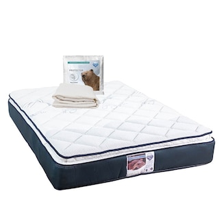 Foto 1 | Foto 1 | Colchón Spring Air Mónaco Azul King Size + Protector Ultra