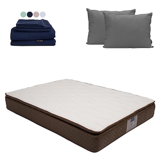Foto 1 | Foto 1 | Colchón Restonic Nautilus Matrimonial + Almohada 2pack + Sábanas Softy