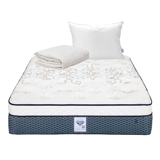 Foto 1 | Foto 1 | Colchón Spring Air Cantabria Color Vivos Dorados King Size + Almohada Royal + Protector Ultra