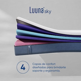 Foto 4 | Foto 4 | Colchón King Size Luuna Sky en Caja Memory Foam 24cm de Alto Garantía 10 Años