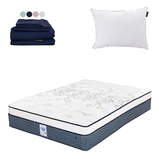 Foto 1 | Foto 1 | Colchón Spring Air Cantabria Color Vivos Dorados King Size + Almohada One + Sábanas Softy