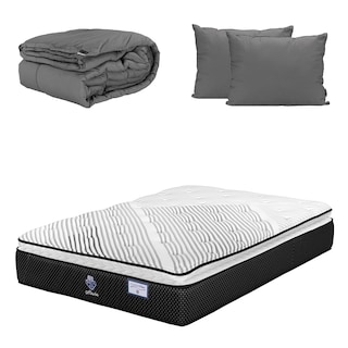 Foto 1 | Foto 1 | Colchón Spring Air Alaska King Size + Almohada 2pack + Edredon Homy