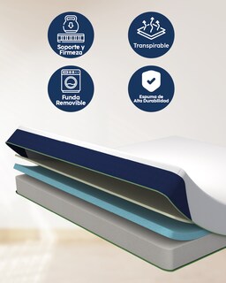 Foto 6 | Foto 6 | Colchón En Caja King Size Dr Joohn Zen Confort Memory Foam 20cm