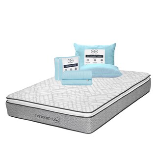 Foto 1 | Foto 1 | Colchón Restonic Vail Color Gris King Size + Almohada Trinity + Sábanas Trinity