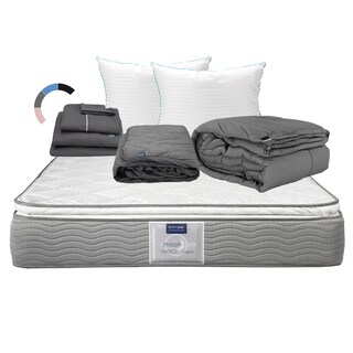 Foto 1 | Foto 1 | Colchón Dicasa Cupra Color Plata Queen Size + Almohada Royal Twin + Protector Lux + Sábanas Royal + Edredón Homy