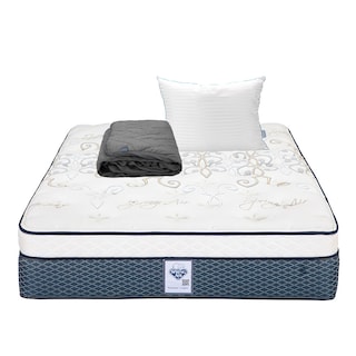 Foto 1 | Foto 1 | Colchón Spring Air Cantabria Color Vivos Dorados Queen Size + Almohada Royal + Protector Lux