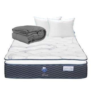 Foto 1 | Foto 1 | Colchón Spring Air Dover Matrimonial + Almohada Royal Twin + Edredón Homy