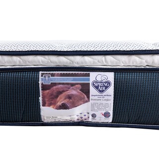 Foto 3 | Foto 3 | Colchón Spring Air Monaco Color Azul Queen Size + Almohada Royal Twin + Protector Lux + Sábanas Royal + Edredón Homy