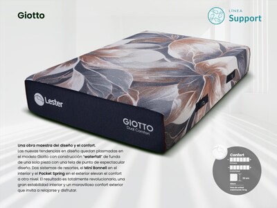 Foto 4 | Foto 4 | Colchón Individual Lester Giotto - Línea Support Tecnología Híbrida Con Resortes Mini Bonell, Nano Pocket, Espuma Soft