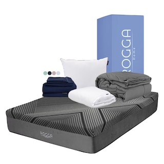 Foto 1 | Foto 1 | Rogga Colchon+almohada One+protector Cloud+sabanas Softy+edredon Homy Gris Oxford Memory Foam Individual