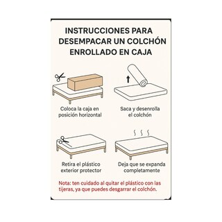 Foto 6 | Foto 6 | Colchón Matrimonial En Caja Restback Memory Foam Extra Confort