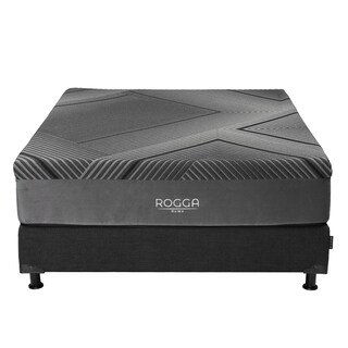 Foto 2 | Foto 2 | Colchón Rogga+Box Dicasa Color Negro Matrimonial+Sábanas Softy