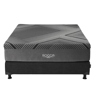 Foto 2 | Foto 2 | Colchón Rogga +Box Dicasa Color Negro Matrimonial+Edredón Homy