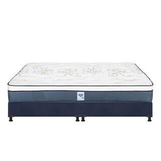 Foto 2 | Foto 2 | Colchón Spring Air Cantabria King Size + Box Dicasa Color Azul + Almohada 2 Pack + Protector Cloud