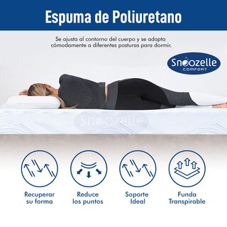 Foto 4 | Foto 4 | Magmalife Snoozelle Comfort Colchón Individual Firme, Espuma Alta Densidad, Memory Foam, Frescura Al Dormir, En Caja
