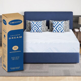 Foto 1 | Foto 1 | Snoozelle Comfort Colchón Dual En Caja, Medio Firme De Un Lado Y Medio Suave Del Otro, Espuma Alta Densidad (matrimonial)