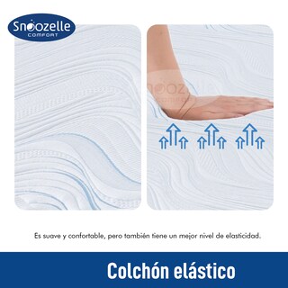 Foto 6 | Foto 6 | Snoozelle Comfort Colchón Dual En Caja, Medio Firme De Un Lado Y Medio Suave Del Otro, Espuma Alta Densidad (matrimonial)