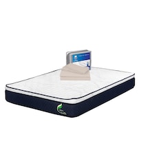 Colchón Restonic Eon Color Azul King Size + Sábanas Basic