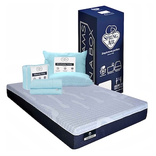 Foto 1 | Foto 1 | Colchón Spring Air En Caja Therapy Color Azul Matrimonial + Almohada Trinity + Sábanas Trinity