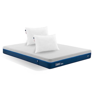 Foto 1 | Foto 1 | Colchón De Espuma Luuna Blue Queen Size Adulto Y 2 Almohadas Ajustables Firmes Tamaño Estándar