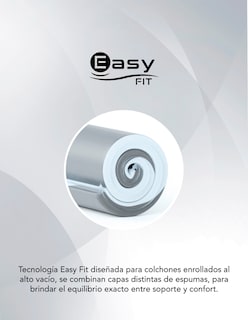 Foto 6 | Foto 6 | Colchón King Size America Memory ICE Memory Foam Hipoalergénico Soporte Ortopédico Confort Medio