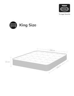 Foto 7 | Foto 7 | Colchón King Size America Memory ICE Memory Foam Hipoalergénico Soporte Ortopédico Confort Medio
