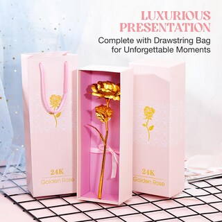 Foto 4 | Foto 4 | Chapado En Oro Rosa Dorado De 24 Quilates, 10 Pulgadas, Con Caja De Regalo De Lujo - Venta Internacional.