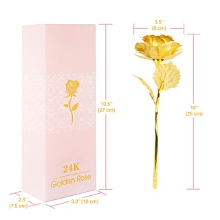 Foto 5 | Foto 5 | Chapado En Oro Rosa Dorado De 24 Quilates, 10 Pulgadas, Con Caja De Regalo De Lujo - Venta Internacional.