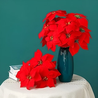 Foto 3 | Foto 3 | Ramos De Flores Navideñas Artificiales, Decoración X3 - Venta Internacional.