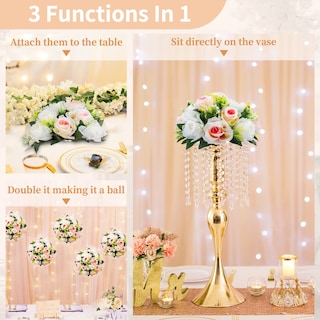 Foto 6 | Foto 6 | Ramo de Flores Artificiales Nuptio con Base 6 Piezas - Venta Internacional