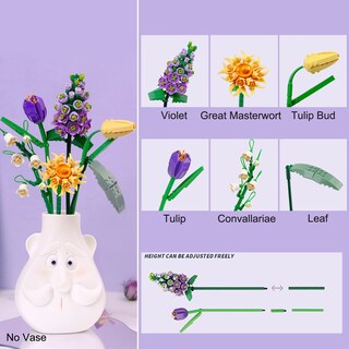 Foto 4 | Foto 4 | Set de Ramos de Flores Seyaom con 547 Piezas Building Blocks - Venta Internacional