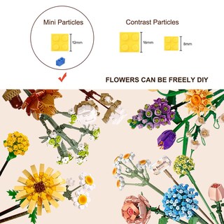 Foto 7 | Foto 7 | Set de Ramos de Flores Seyaom con 547 Piezas Building Blocks - Venta Internacional