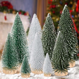 Foto 1 | Foto 1 | Miniescritorio Christmas Tree Kpx, 9 Unidades Con Base De Madera De 10 A 25 Cm - Venta Internacional.
