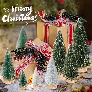 Foto 4 | Foto 4 | Miniescritorio Christmas Tree Kpx, 9 Unidades Con Base De Madera De 10 A 25 Cm - Venta Internacional.