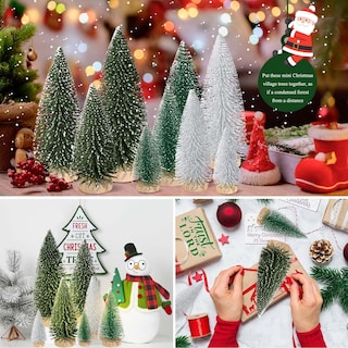 Foto 5 | Foto 5 | Miniescritorio Christmas Tree Kpx, 9 Unidades Con Base De Madera De 10 A 25 Cm - Venta Internacional.