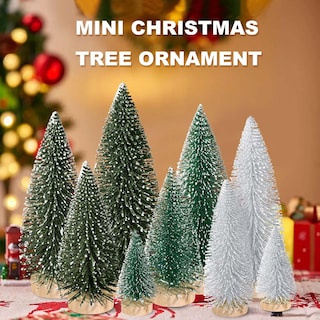 Foto 6 | Foto 6 | Miniescritorio Christmas Tree Kpx, 9 Unidades Con Base De Madera De 10 A 25 Cm - Venta Internacional.