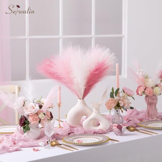 Foto 3 | Foto 3 | Hierba Artificial De Pampa, Decoración Rosa Serwalin, 45 Cm, 6 Unidades - Venta Internacional.