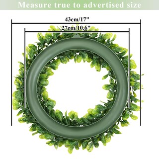 Foto 3 | Foto 3 | Wreath U'artlines Primavera-verano, 43 Cm, Madera De Boj Verde, Plástico - Venta Internacional.