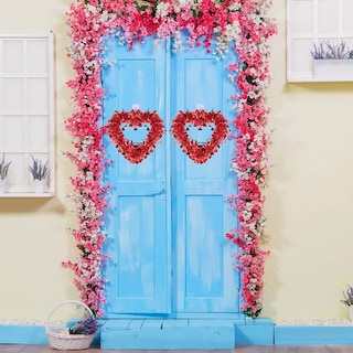 Foto 3 | Foto 3 | Coronas De Corazón De San Valentín, Paquete De 6, Oropel Rojo En Forma De Corazón - Venta Internacional.