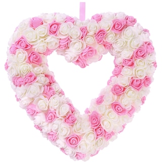 Foto 1 | Foto 1 | Corona Artificial en Forma de Corazón Sggvecsy 33 cm - Venta Internacional
