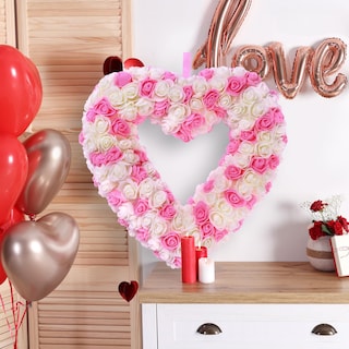 Foto 3 | Foto 3 | Corona Artificial en Forma de Corazón Sggvecsy 33 cm - Venta Internacional