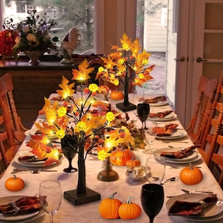 Foto 7 | Foto 7 | Decoraciones De Acción De Gracias Turnmeon, Árbol De Arce Otoñal Preiluminado - Venta Internacional.