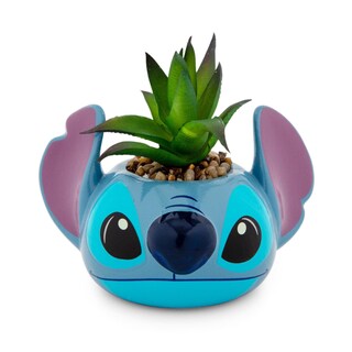 Foto 1 | Foto 1 | Minimoleta Disney Lilo & Stitch De Cerámica Con Suculentas - Venta Internacional.
